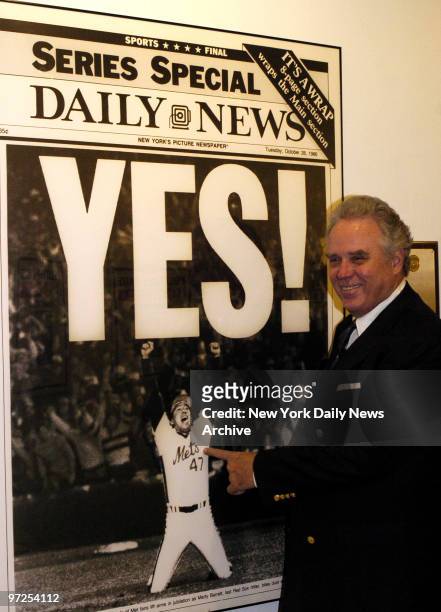 Bill Shea Jr. 69 years old, son of the late William Shea of legendary Shea Stadium fame visits the New York Daily News. Mr. Shea stops to admire a...