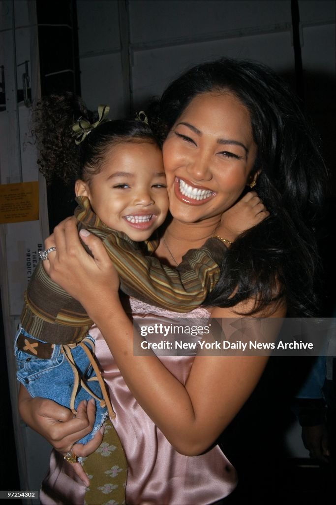 Baby Phat designer Kimora Lee Simmons holds daughter Ming Lee... News Photo  - Getty Images