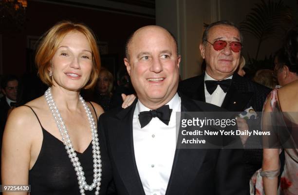 Ellen Barkin and Ron Perelman are on hand at the Food Allergy Ball at the Plaza Hotel.