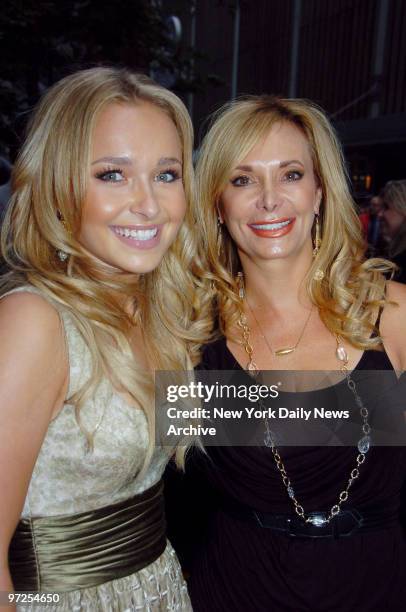 Hayden Panettiere arrives with her mom to the Ziegfeld Theatre in Manhattan on Friday night for the premiere of the fourth season of the hit HBO show...