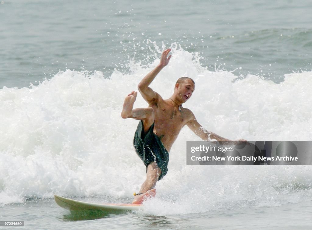 He didn't set out to make a big splash surfing, but his fate