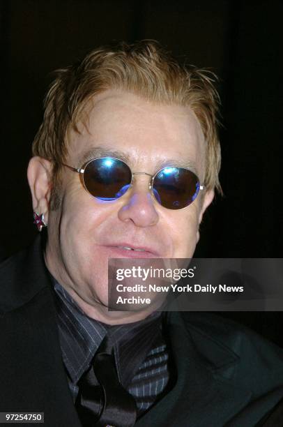 Elton John attends a benefit at Sotheby's to posthumously recognize photographer Herb Ritts for his work and activism. In honor of Ritts,...