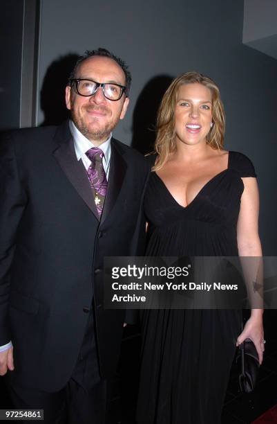 Elvis Costello and wife Diana Krall are on hand for singer Tony Bennett's 80th birthday bash at the American Museum of Natural History's Rose Center...