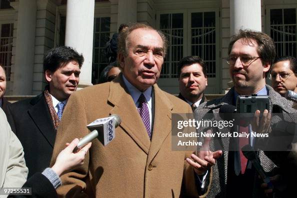 Edwin R Badillo Herman Badillo speaks outside City Hall after he was endorsed for ...