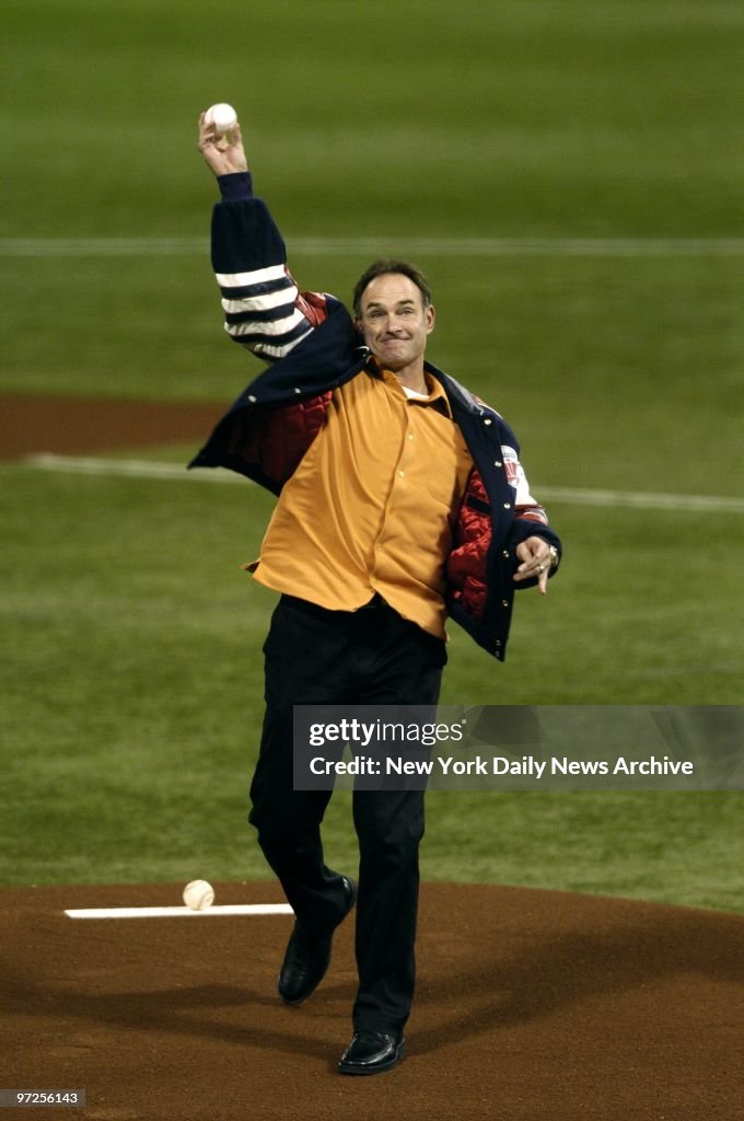 Baseball Hall of Famer Paul Molitor throws out the first pit