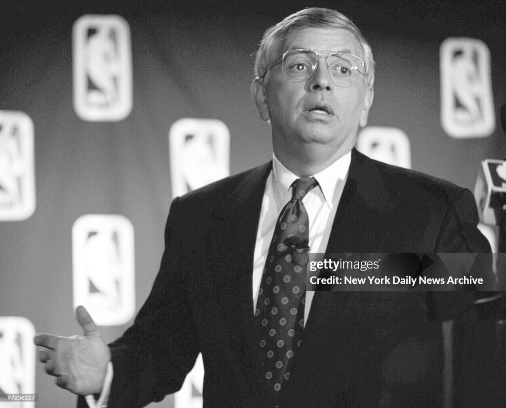 Basketball Commissioner David Stern at the Plaza Hotel.