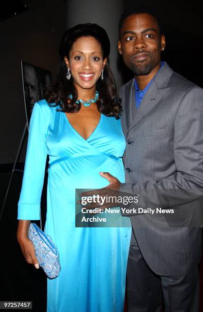 Chris Rock with bhis pregnant wife Malaak at the Premiere of "Bad Company" held at the Loews Lincoln Square Theater