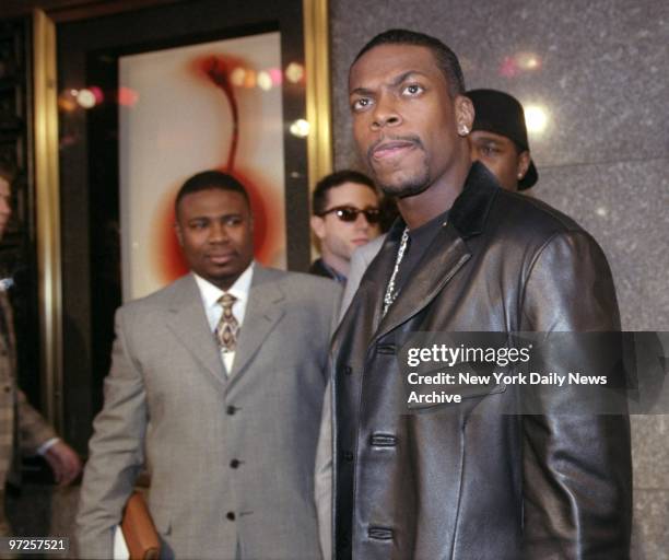 Chris Tucker attending MTV Awards at Radio City Music Hall.