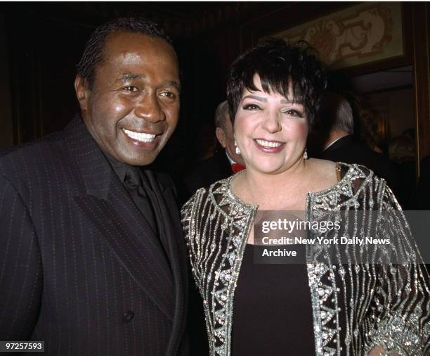 Ben Vereen joins Liza Minnelli, for the Drama League's benefit honoring her at the Pierre Hotel.