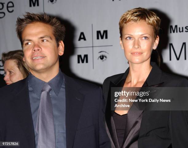 Lachlan Murdoch and wife Sarah Murdoch at the American Museum of the Moving Image's salute to Mel Gibson at the Walforf-Astoria.