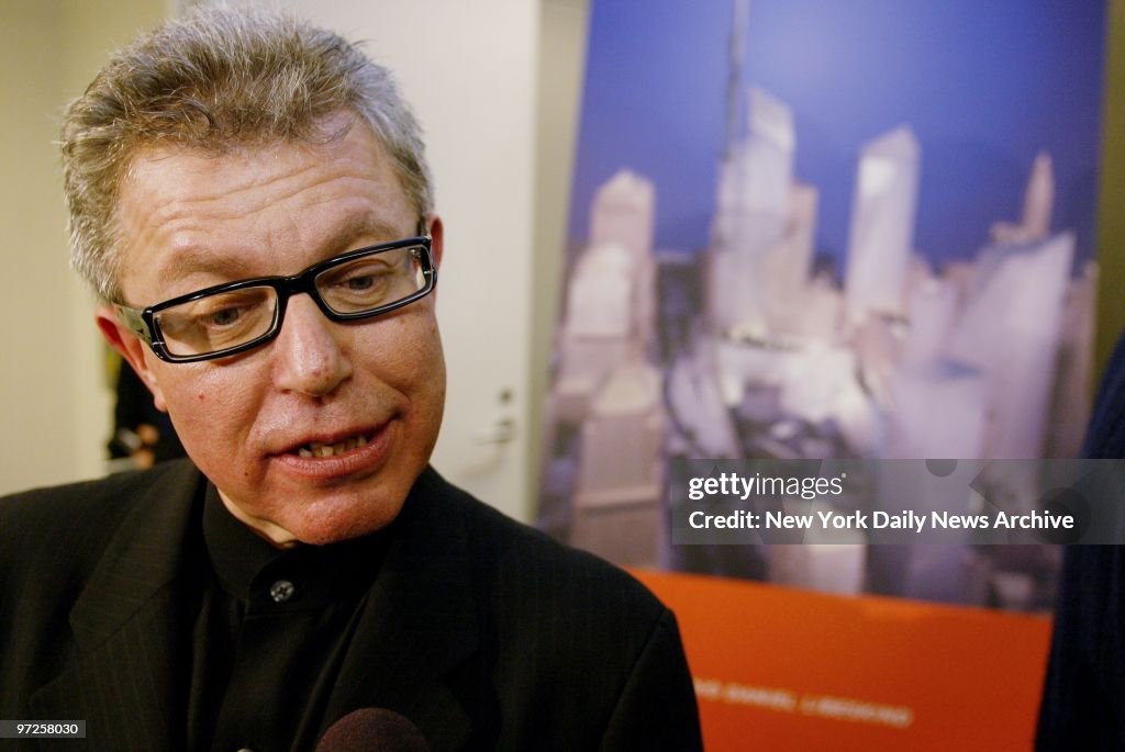 Berlin-based architect Daniel Libeskind speaks at One Libert