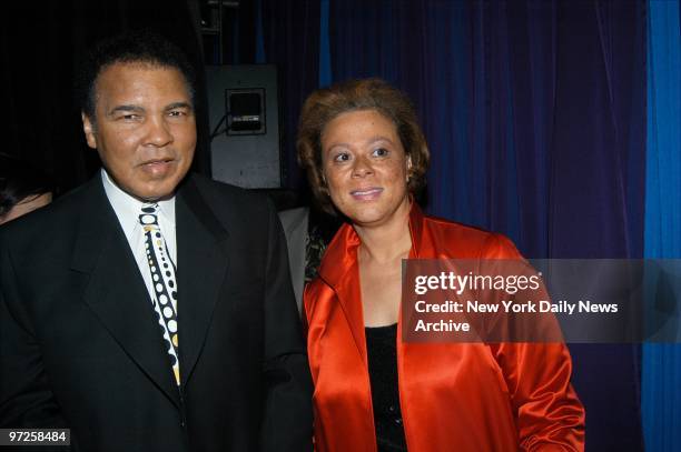 Boxing legend Muhammad Ali and wife Lonnie are on hand at "A Funny Thing Happened on the Way to Cure Parkinson's...," an evening of comedy at the...