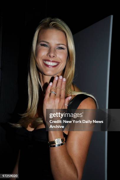 Beth Stern displays her wedding band at the Cinema Society Screening ..of Madonna's " Filth And Wisdom " held at the Landmark Sunshine Theater