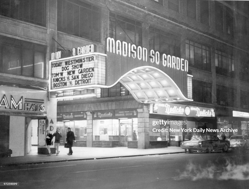 Exterior of Madison Square Garden at 49th St & 8th Ave. West