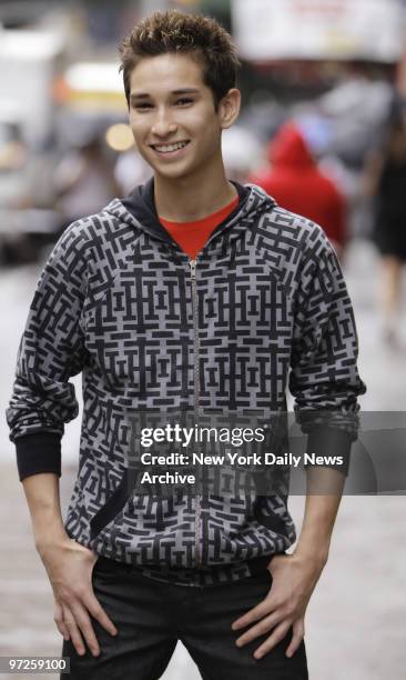 Christopher Moi of the Bronx, will be in the MTV reality show "Making Menudo". Photographed outside 628 Broadway in New York.