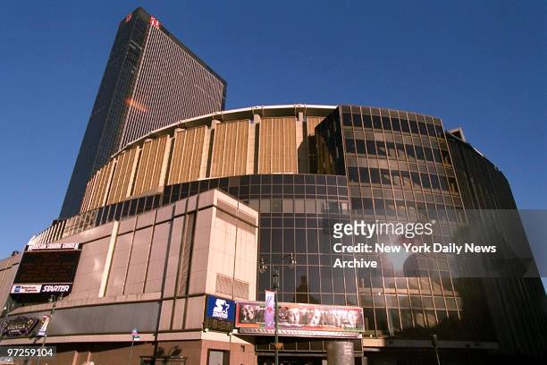 Exterior of Madison Square Garden.