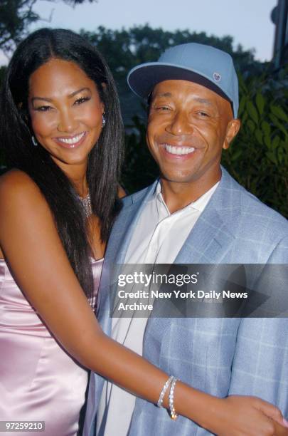 Kimora Lee Simmons and estranged husband Russell Simmons host the seventh annual Art For Life benefit at their home in East Hampton, L.I.