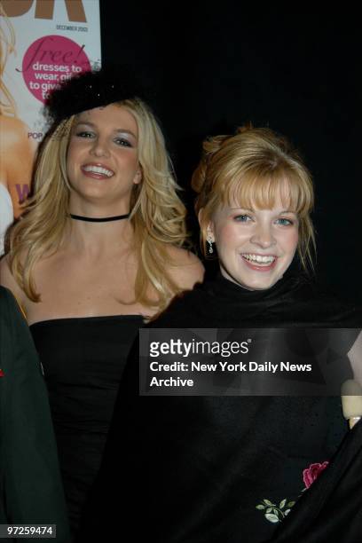 Honorees Britney Spears and rescued Iraq POW Jessica Lynch attend Glamour Magazine's salute to the 2003 "Women of the Year" at the Museum of Natural...