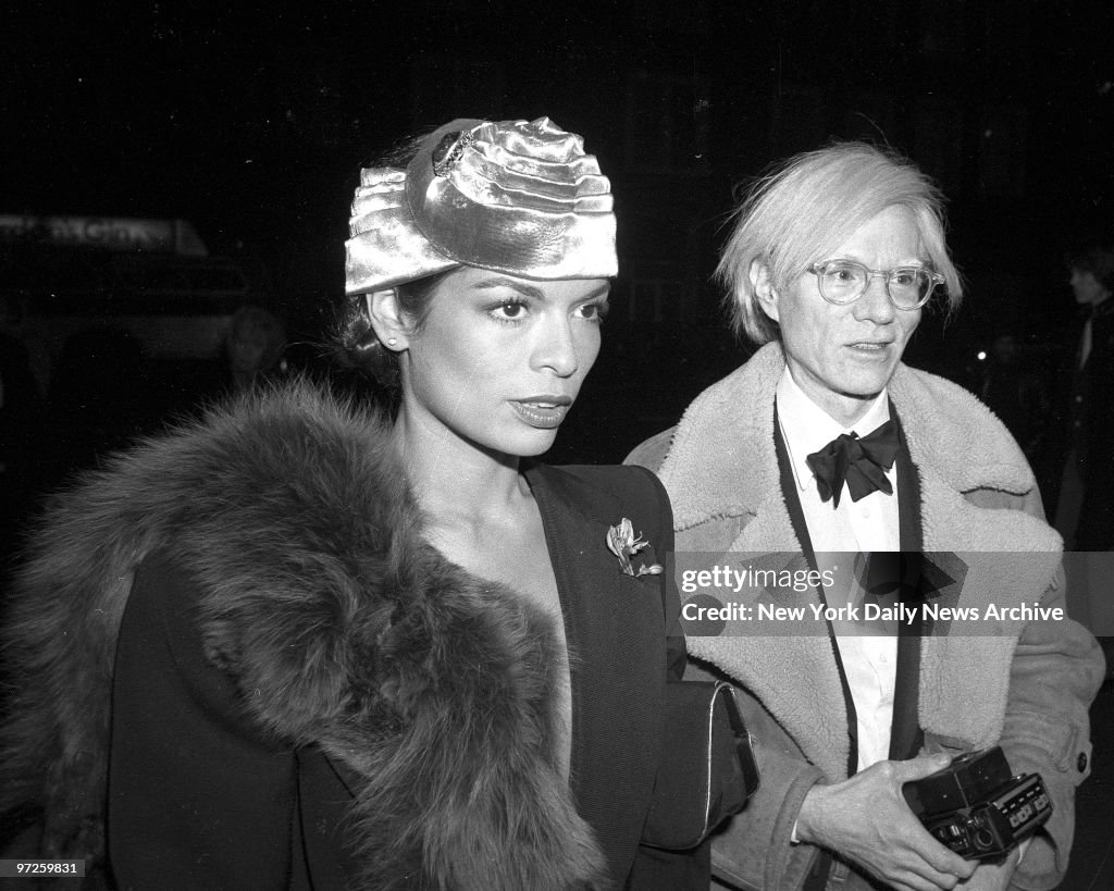 Bianca Jagger and Andy Warhol