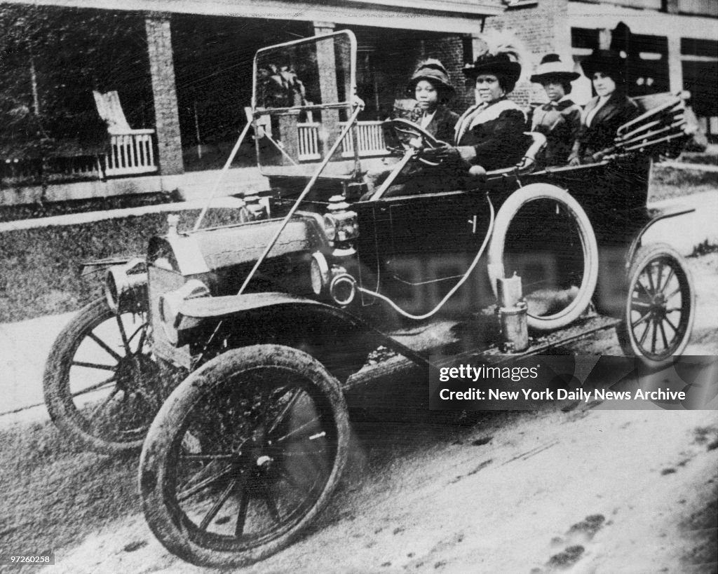 Circa 1916 of Madam C.J. Walker the first Black woman millio