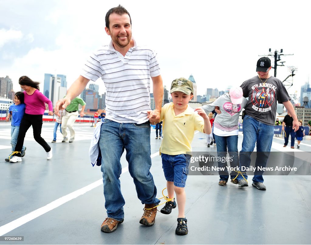 Brendan O'Sullivan and his son James O'Sullivan of Dumont, N