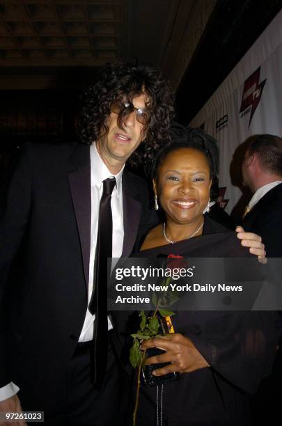 Howard Stern and Robin Quivers attend the "Howard Stern Film Festival " at the Hudson Theatre in Manhattan. The festival is a showcase for short...
