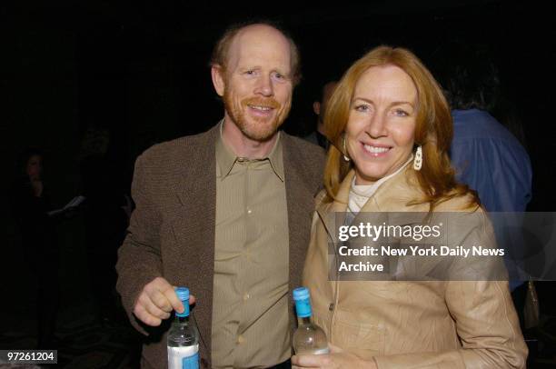 Ron Howard and wife Cheryl attend the New York premiere of "Candy" at the Tribeca Grand Hotel.
