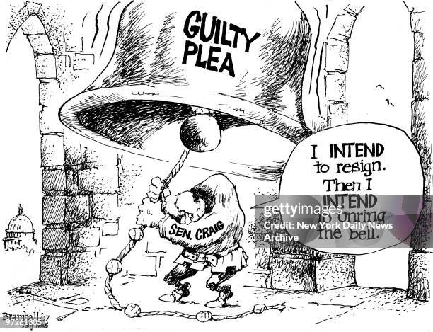 Bramhall's World Cartoon: September 6 Sen. Larry Craig, Guilty Plea