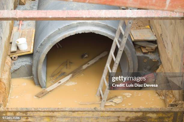 street humanizing, pedestrianizing it - excavation machine stock pictures, royalty-free photos & images