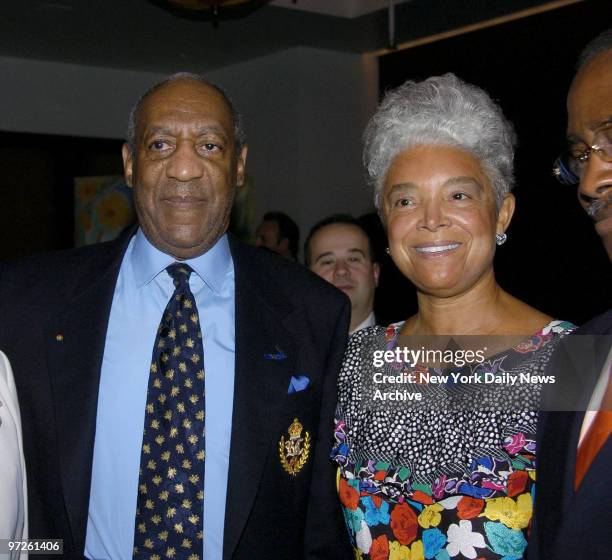 Bill Cosby and wife Camille talk with pals at a party celebrating the opening of Le Cirque restaurant at its new location at One Beacon Court on E....