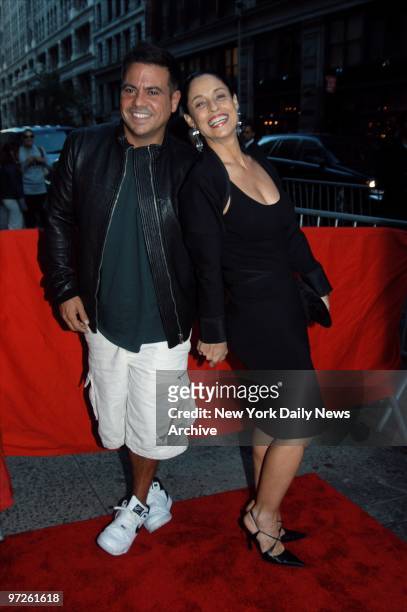 Fashion designer Narciso Rodriguez and actress Sonia Braga arrive at the Loews Cineplex 19th St. East Theater for the New York premiere of...