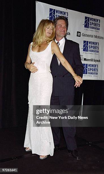Kurt Russell and Goldie Hawn are on hand for the Women's Sports Foundation's 19th annual Salute to Women in Sports Awards Dinner at the...