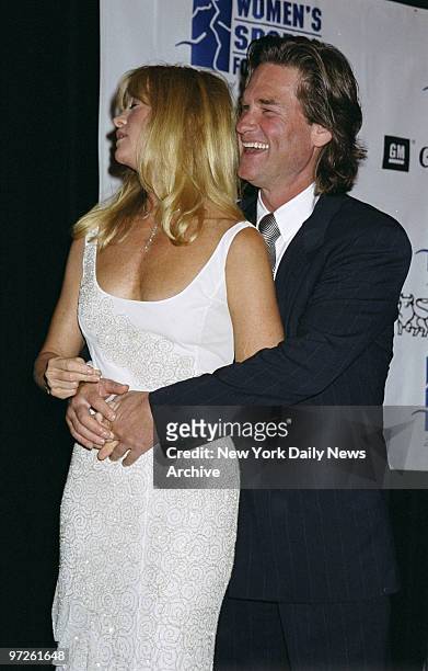 Kurt Russell and Goldie Hawn are on hand for the Women's Sports Foundation's 19th annual Salute to Women in Sports Awards Dinner at the...