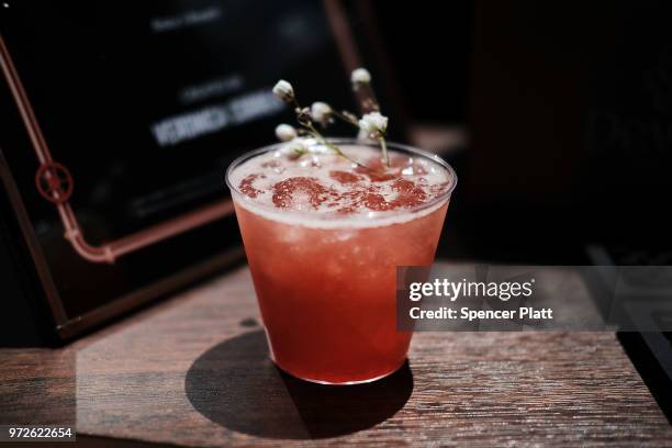 Drink made from Dewars Scotch whiskey is displayed at Bar Convent Brooklyn, an international bar & beverage trade show at the Brooklyn Expo Center on...