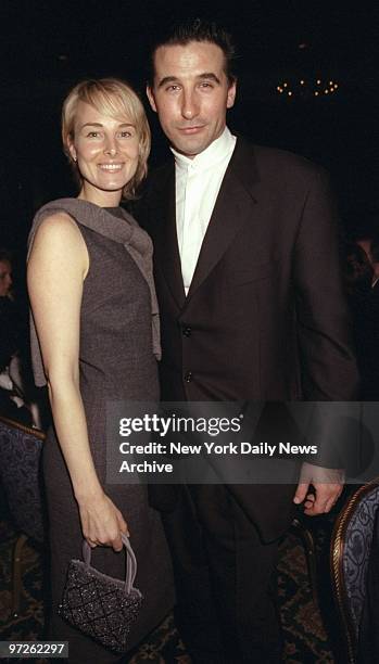 Billy Baldwin and wife Chynna Phillips attending Creative Coalition dinner at the Pierre Hotel.