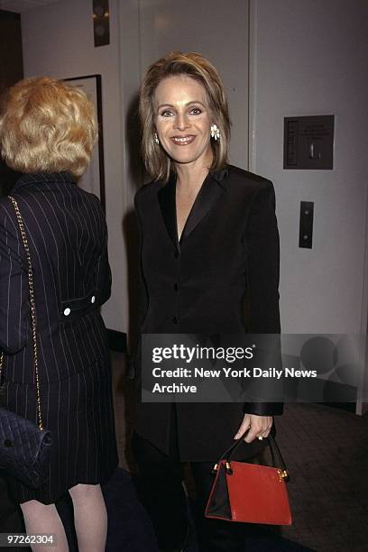 Claudia Cohen arrives at the Museum of Television and Radio for An Evening withTed Koppel.