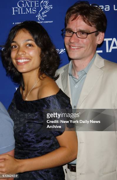 Rosario Dawson and Robert Sean Leonard are on hand for the premiere of the movie "Chelsea Walls" at Clearview's Chelsea West theater. They're both in...
