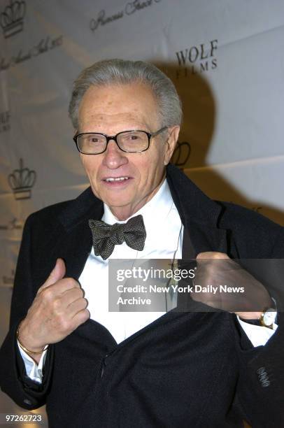 Larry King attends the 2005 Princess Grace Awards Gala at Cipriani 42nd St. He was emcee at the event.