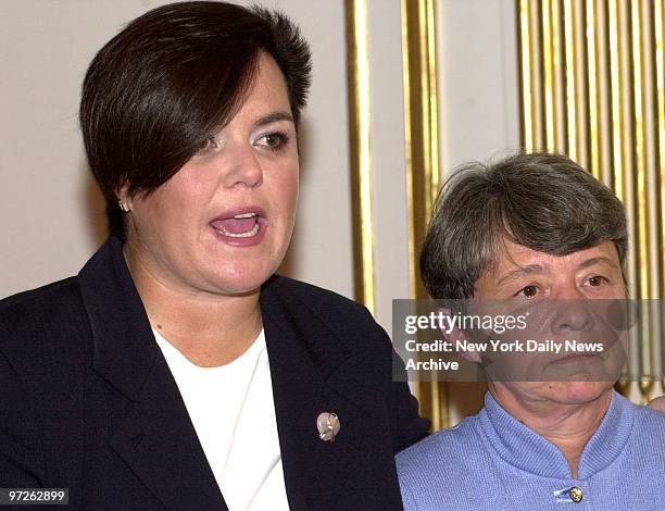 Rosie O'Donnell is joined by her lawyer, former U.S. Attorney Mary Jo White, as she announces that Rosie, her namesake magazine, is finished. The...