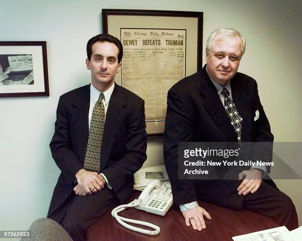 Lawyers Joseph Cammarata and Gilbert Davis, who will argue the Paula Jones case against President Clinton before the Supreme Court.