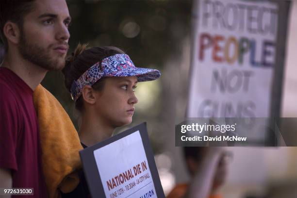 People gather on the two-year anniversary of the Pulse nightclub mass shooting to remember the victims and call for an end to gun violence on June...