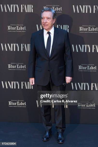 Inaki Gabilondo attends the Vanity Fair journalist award 2018 at Santo Mauro Hotel on June 12, 2018 in Madrid, Spain.