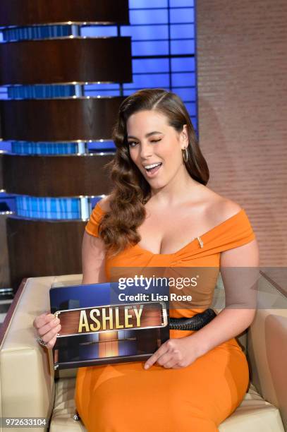 Ashley Graham, Jenna Elfman, Donald Faison and Alex Trebek make up the celebrity panel on "To Tell the Truth," Episode 310, airing SUNDAY, JULY 1 ,...