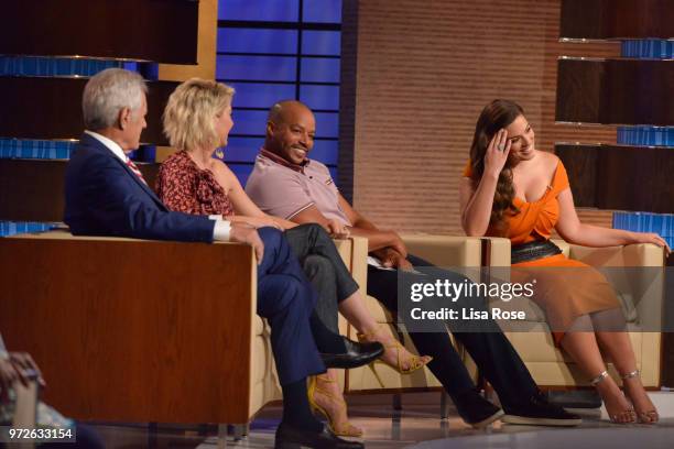 Ashley Graham, Jenna Elfman, Donald Faison and Alex Trebek make up the celebrity panel on "To Tell the Truth," Episode 310, airing SUNDAY, JULY 1 ,...