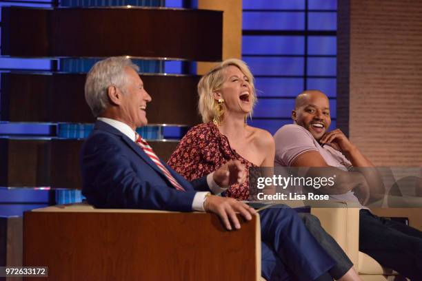 Ashley Graham, Jenna Elfman, Donald Faison and Alex Trebek make up the celebrity panel on "To Tell the Truth," Episode 310, airing SUNDAY, JULY 1 ,...