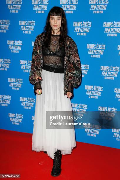 Actress Astrid Berges-Frisbey attends "7th Champs Elysees Film Festival" Opening ceremony at Cinema Gaumont Marignan on June 12, 2018 in Paris,...