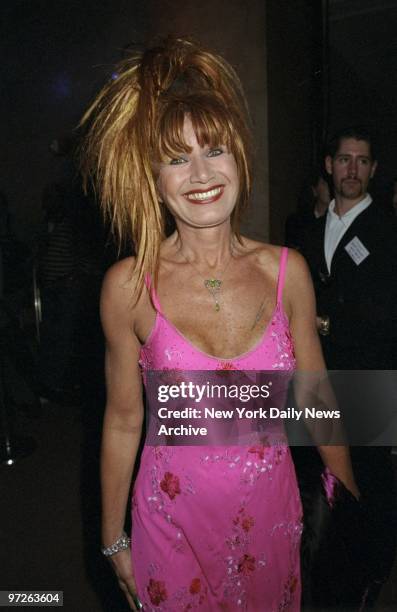 Fashion designer Betsey Johnson at a benefit party at Cipriani.