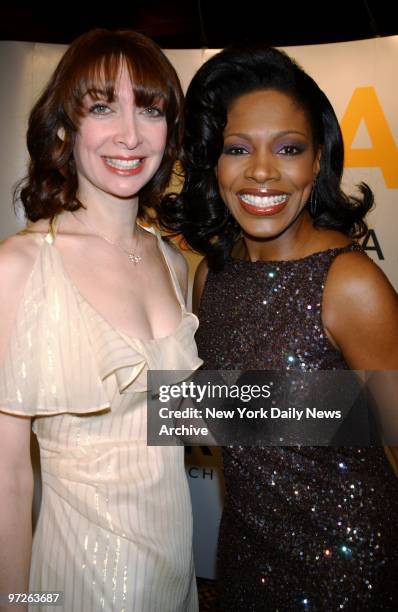 Illeana Douglas and Cheryl Lee Ralph get together at amfAR's fourth annual Seasons of Hope Gala at Cipriani 42nd Street.