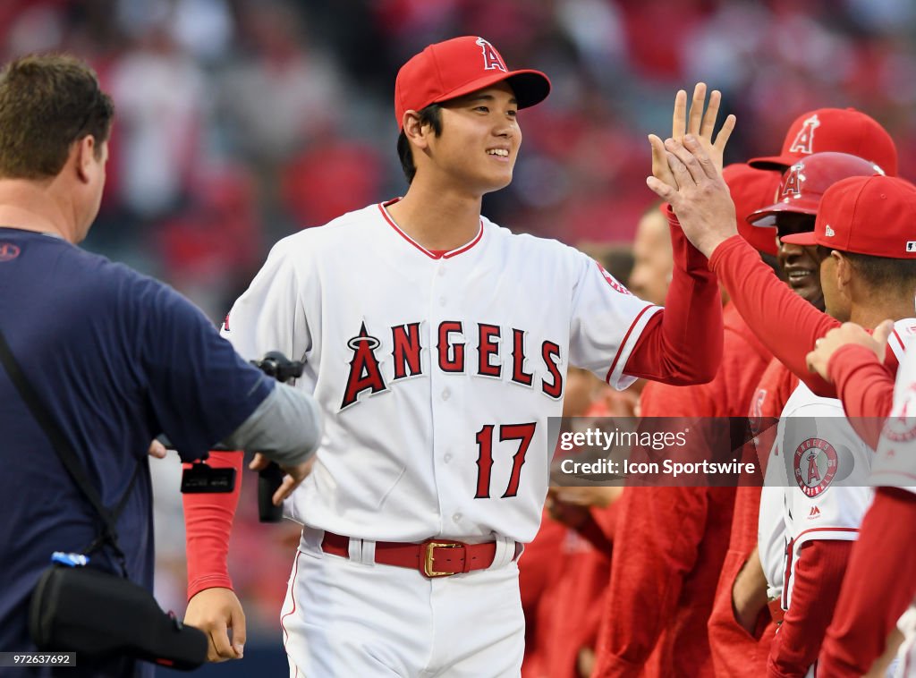 MLB: APR 02 Indians at Angels