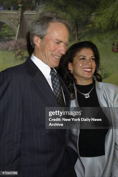 Clint Eastwood and wife Dina Ruiz attend the National Board of Review Awards at Tavern on the Green.